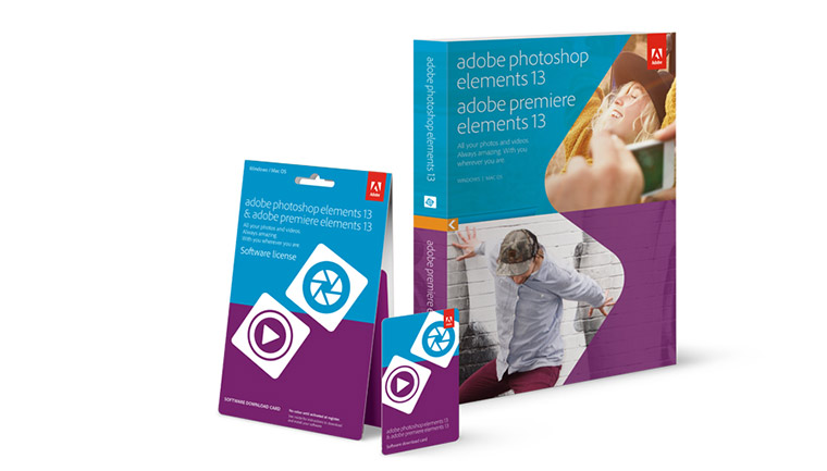 Adobe Photoshop & Premiere Elements 13 Packaging